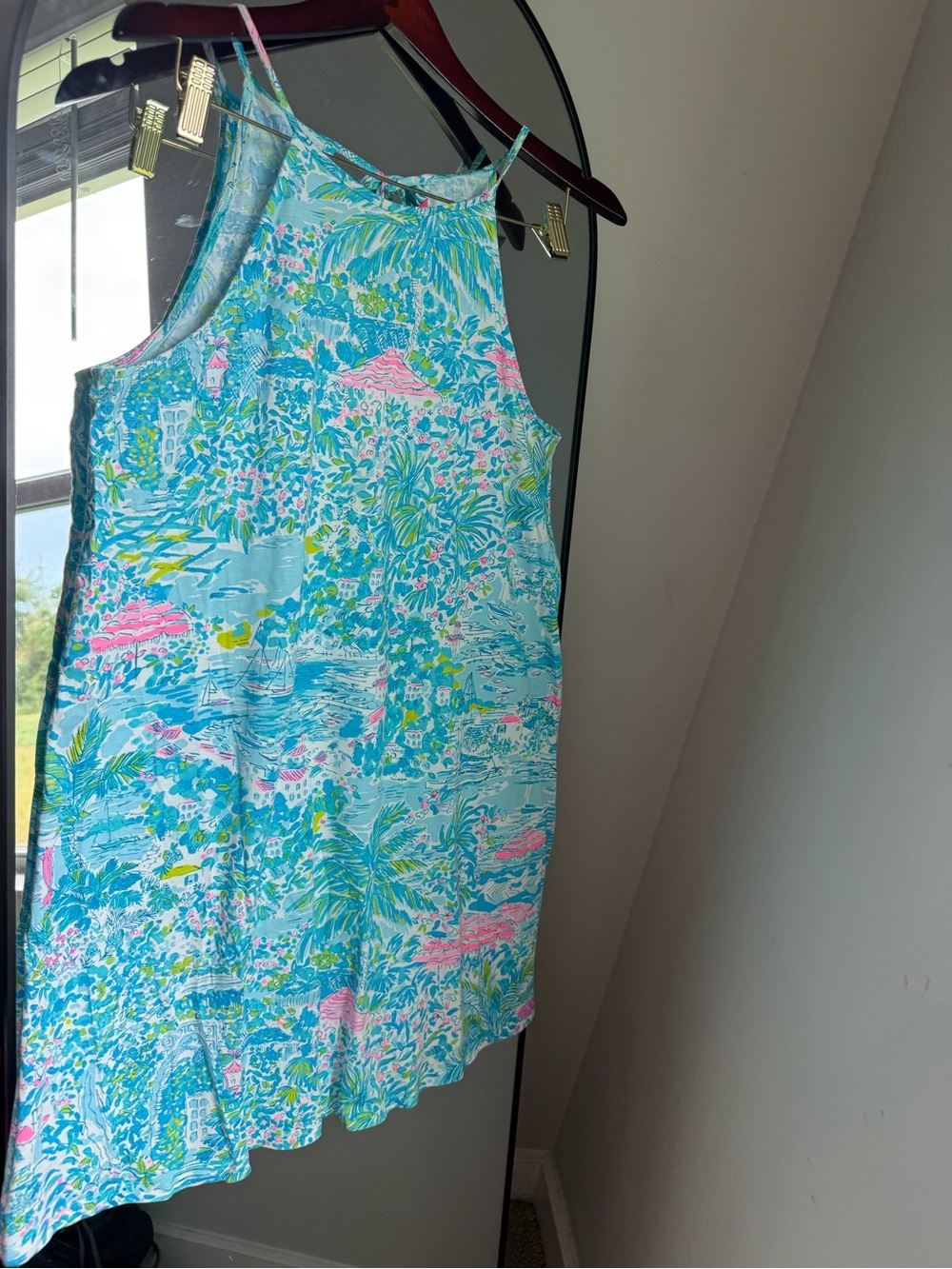 EUC Lilly Pulitzer Margot dress green city medium